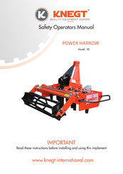 KNEGT LXG-130 Safety & Operator Manual