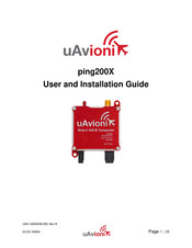 uAvionix ping200X User And Installation Manual