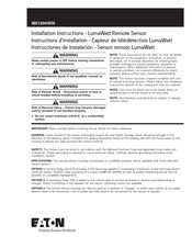 Eaton LumaWatt Installation Instructions Manual