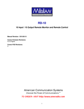 Midian RD-10 Manual