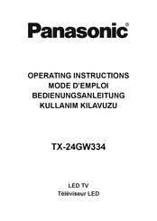 Panasonic TX-24GW334 Operating Instructions Manual