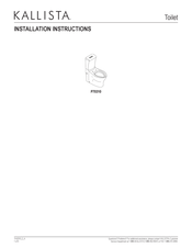 Kallista P70310 Installation Instructions Manual