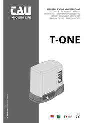 tau T-ONEXL Use And Maintenance Manual