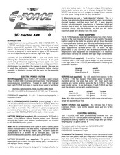 SIG E-FORCE ARF Manual