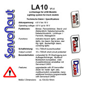 Servonaut LA10 Manual