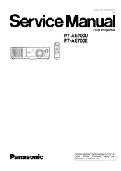 Panasonic PT-AE700E Service Manual