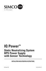 ITW SIMCO ION IQ Power Installation And Operating Instructions Manual
