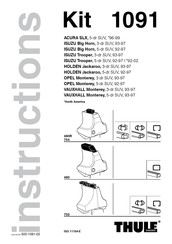 Thule 1091 Instructions Manual