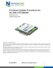 NimbeLink NL-SW-LTE-QBG96 Firmware Update Procedure