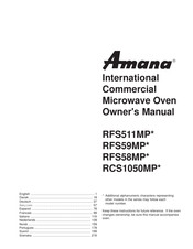 Amana RFS511MP Series Owner's Manual