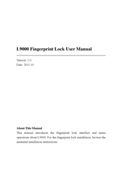 ZK Technology L9000 User Manual