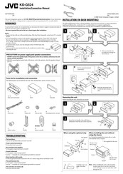 JVC KD-G524 Installation & Connection Manual