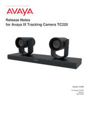 Avaya IX Tracking Camera TC220 Release Notes
