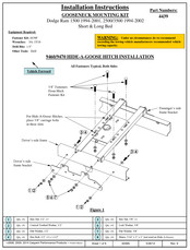 Gooseneck Hide-A-Goose 9460 Installation Instructions Manual