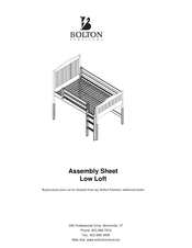 Bolton Furniture Low Loft Assembly Sheet