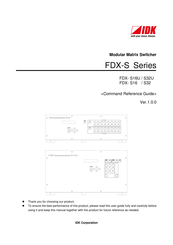 IDK FDX-S32 Command Reference Manual