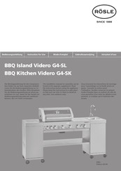 Rosle Videro G4-SL Instructions For Use Manual