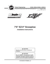 Fisher Minute Mount 2 EZ-V 95150 Installation Instructions Manual