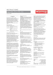 Warmup UCG Instructions
