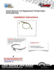 Low Range Off-Road SER-THC Installation Instructions Manual