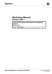Skoda Octavia 1997 Workshop Manual