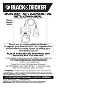 Black & Decker Smart Scan AD925 Instruction Manual