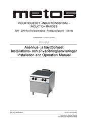 Metos 94/10 CITC Installation And Operation Manual