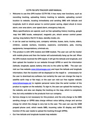GPSWOX CCTR-700 User Manual