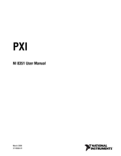 National Instruments PXI 8351 User Manual