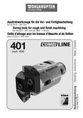 WOHLHAUPTER COMBILINE 401 007 Operating Instructions Manual