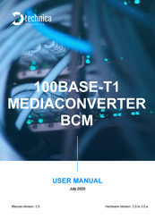 Technica 100BASE-T1 MediaConverter BCM User Manual