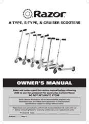 Razor Cruiser Owner's Manual