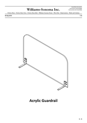 Williams-Sonoma Pottery Barn Kids Acrylic Guardrail Assembly Instructions Manual