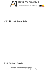 A1 Security Cameras AXIS FA1105 Installation Manual