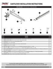 TracRac CANTILEVER Installation Instructions Manual