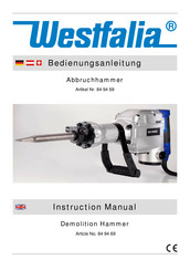 Westfalia 84 94 69 Instruction Manual