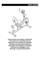 BH H853 Instructions For Assembly And Use