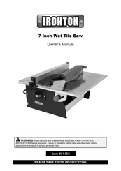 Ironton 61450 Owner's Manual