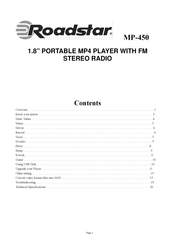 Roadstar MP-450 Manual