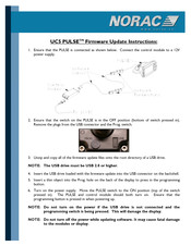 Norac PULSE UC5 Firmware Update Instructions