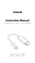 Inateck TCD1002 Instruction Manual