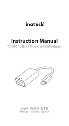 Inateck TCH1001 Instruction Manual