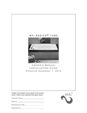 MTI BASICS MBOFS6636 Owner's Manual & Installation Manual
