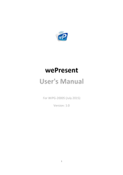 WePresent WiPG-2000S User Manual