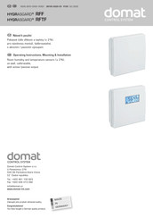 domat HYGRASGARD RFTF-U PT100 Operating Instructions, Mounting & Installation