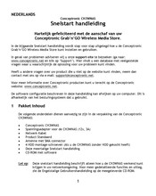 Conceptronic Grab'n'GO CH3WNAS Quick Installation Manual