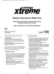 Challenge Xtreme CXMT 135 Safety Instructions