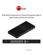 SIIG AV-GM08G3-S1 Manual