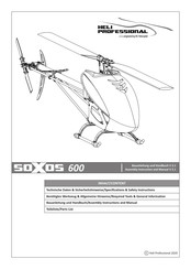 Heli-Professional SOXOS 600 Assembly Instruction And Manual