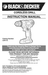 Black & Decker LDX172 Instruction Manual